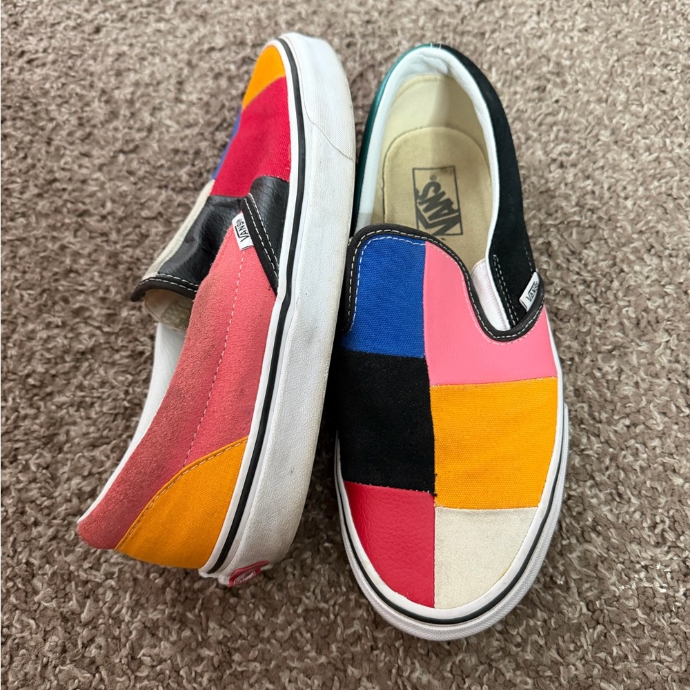 Multi Color Slip-On Vans - Picture 2 of 4